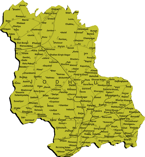 Map of Jodhpur