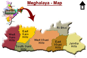 Meghalaya Map
