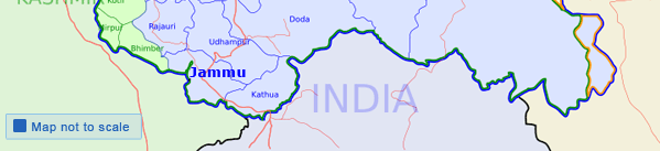 Jammu and Kashmir Map, Jammu and Kashmir Tourist Map