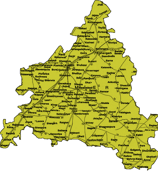Map of Ajmer City