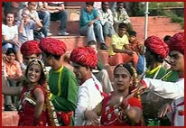 Folk artists performinng in a festival, Rajasthan