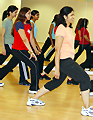 aerobics class at Indian gym