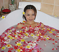 aromatherapy bath at Indian Spa