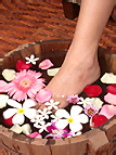 foot care with aromatherapy