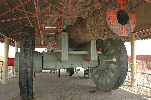 The largest Cannon on Wheels in Jaigarh Fort in Jaipur
