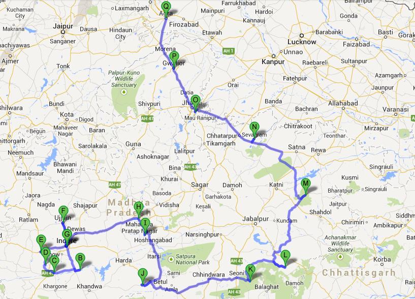 tour plan for madhya pradesh