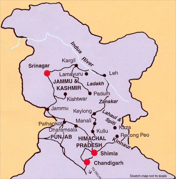 ladakh places to visit map
