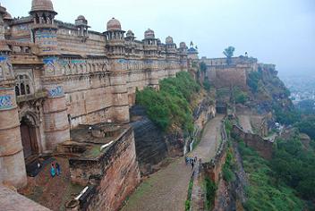 Fort Gwalior der Fussweg