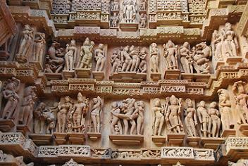 ueberwaeltigend Khajuraho Tempel Indien